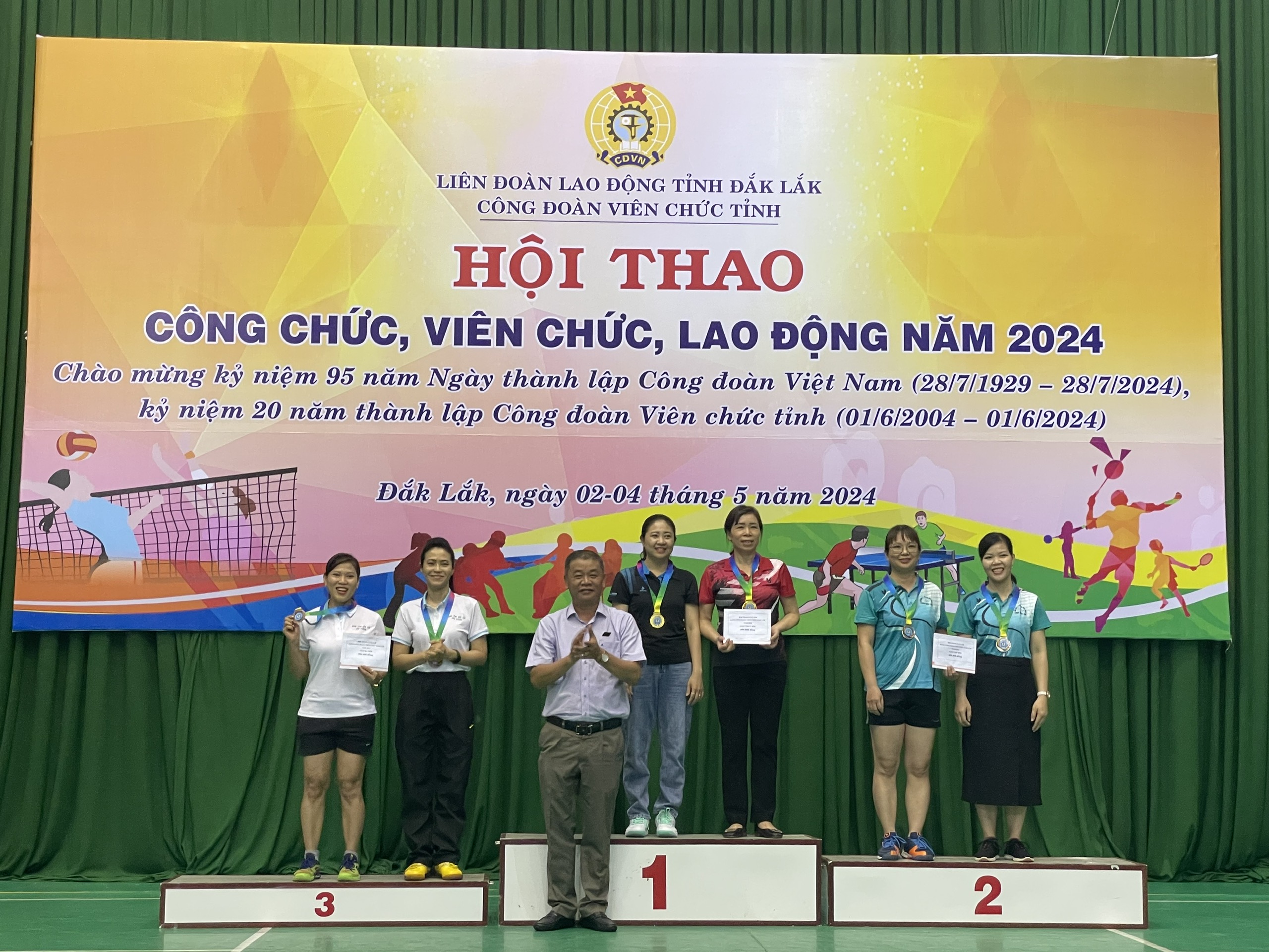 Công đoàn cơ sở Văn phòng UBND tỉnh tham gia Hội thao công chức, viên chức, lao động năm 2024